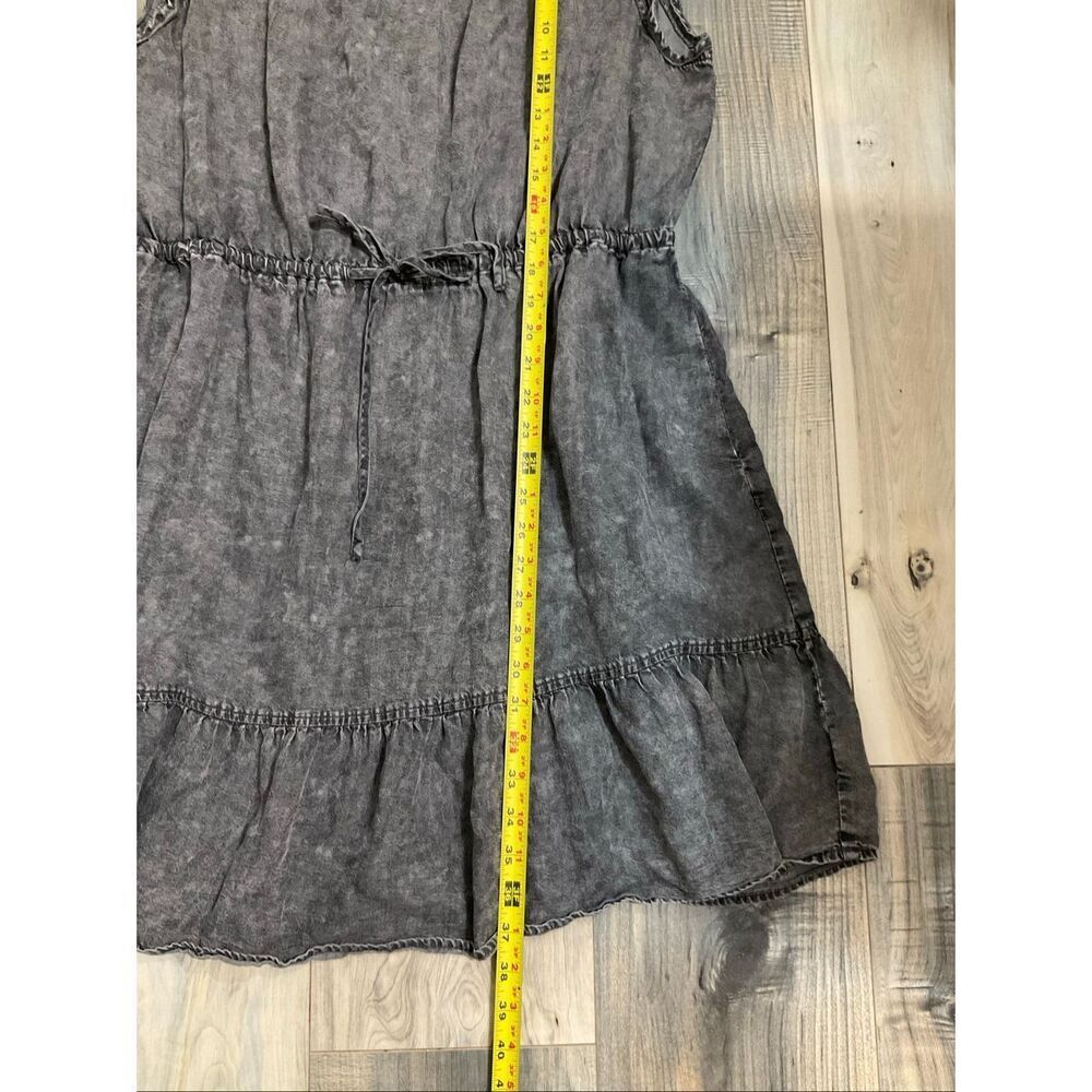 Time and Tru, flutter sleeve dress, charcoal gray pullover dress size XL above t - Picture 10 of 10
